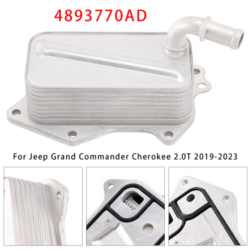 2019-2023 Jeep Grand Commander Cherokee 2.0T Engine Oil Cooler 4893770AD Generic