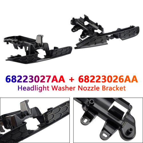 2014-2017 Jeep Grand Cherokee 2 Pcs Headlight Washer Nozzle Bracket 68223027AA 68223026AA Generic