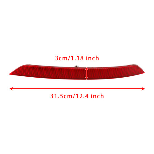 2018-2020 2011 GMC Terrain Denali Red Rear Left+Right Bumper Reflector Lamp 84225882 84225883 Generic