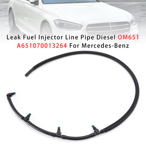 Mercedes-Benz Leak Fuel Injector Line Pipe Diesel OM651 A651070013264 Generic