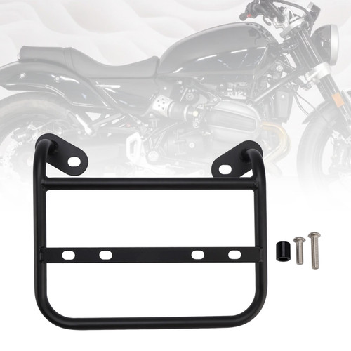 2024-2025 BMW R12 Right Luggage Rack Side Saddle Bag Mount Bracket Black Steel Black Generic