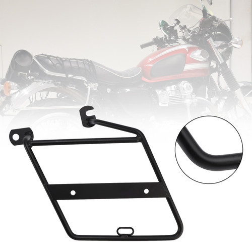 1999-2025 KAWASAKI W800 W650 W400 Left Luggage Rack Side Saddle Bag Mount Bracket Black Generic