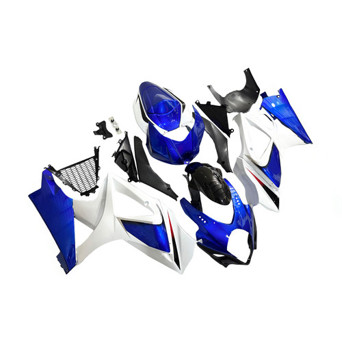 2007-2008 Suzuki GSXR 1000 Blue & White GSXR Racing Amotopart Fairings Customs Fairing