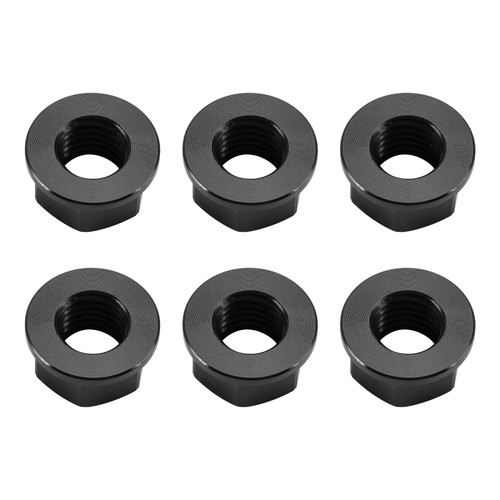 CNC Aluminum Rear Sprocket Carrrier Flange Nuts Set M10x1.5mm Black