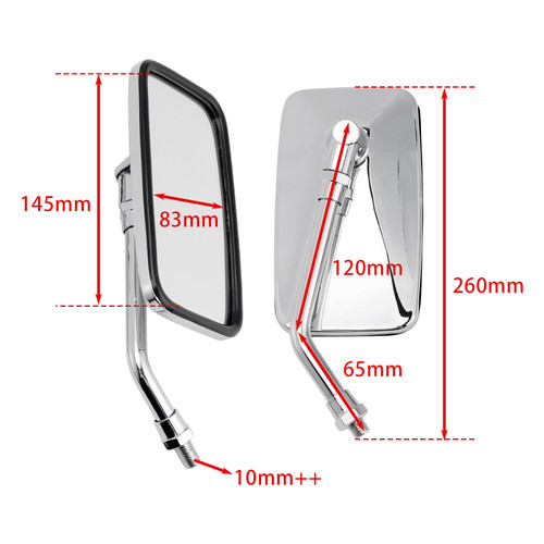 2000-2020 Daelim VL 125 Daystar/ Fi Daystar Rearview Mirrors Left and Right 88110-BA10010 Generic
