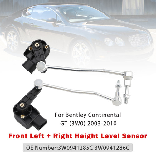 2003-2010 Bentley Continental GT (3W0) Front Left & Right Height Level Sensor 3W0941285C Generic