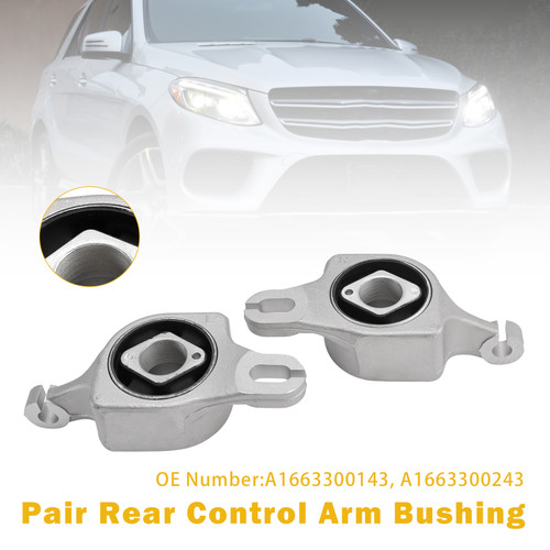 2012-2016 Mercedes-Benz GL350 ML250 GLE63 ML63 AMG Pair Rear Control Arm Bushing 1663300143 Generic