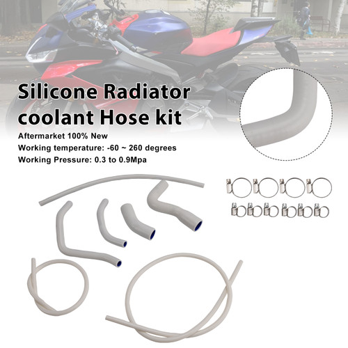 2021-2025 Aprilia RS 660 Silicone Radiator coolant Hose kit White Generic