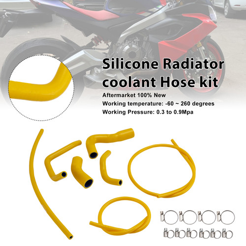 2021-2025 Aprilia RS 660 Silicone Radiator coolant Hose kit Yellow Generic