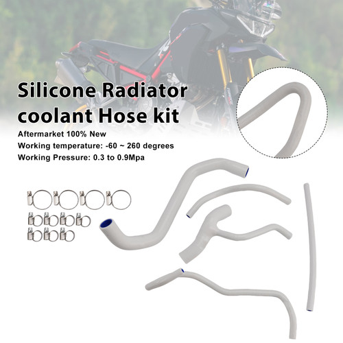 2022-2025 Aprilia Tuareg 660 Silicone Radiator coolant Hose kit White Generic