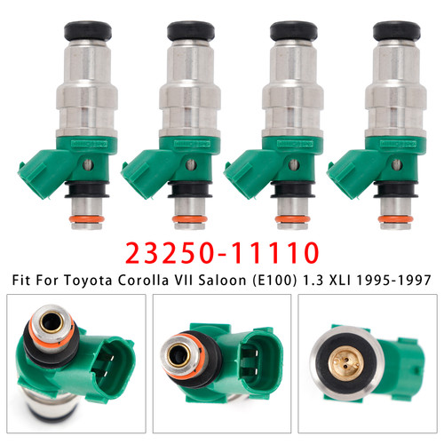 1995-1999 Toyota Paseo Coupe (EL54) 1.5 4Pcs Fuel Injector 23250-11110 Generic