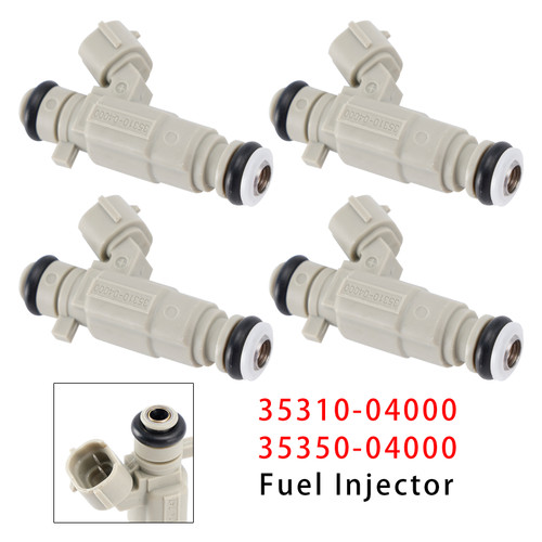 2011-2021 Hyundai i10 i20 II 4Pcs Fuel Injector 35350-04000 35310-04000 Generic