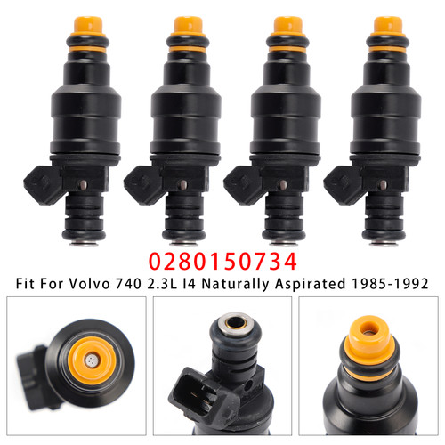 1987-1989 Peugeot 405 505 1.9L 2.2L 4Pcs Fuel Injector 0280150734 Generic
