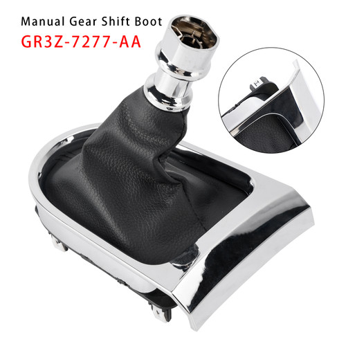2015-2017 Ford Mustang Manual Gear Shift Boot Chrome Sync Trim GR3Z-7277-AA Generic