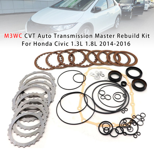 2014-2016 Honda Civic 1.3L 1.8L M3WC CVT Auto Transmission Master Rebuild Kit Generic
