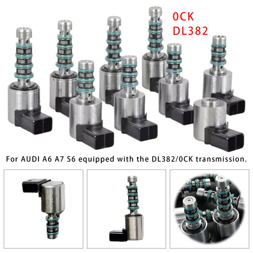 2013-onward Audi Q5 A5 A6 A7 9PCS 0CK 0CL 0CJ DL382 Automatic Transmission Solenoid Kit Generic