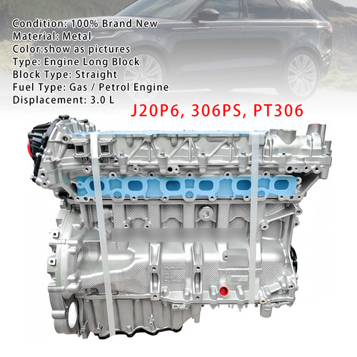2012-onward Land Rover Range Rover P400 Jaguar AJ20P6 306PS PT306 3.0L Brand New Long Engine Block AJ20P6 Generic