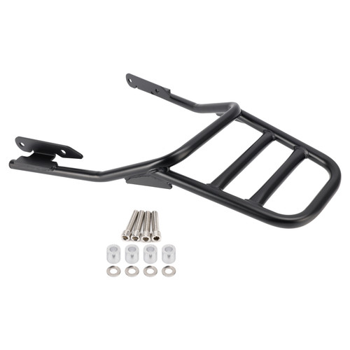 2021-2025 Trident 660 Rear Luggage Rack Carrier with Passenger Grab Bar Black Generic