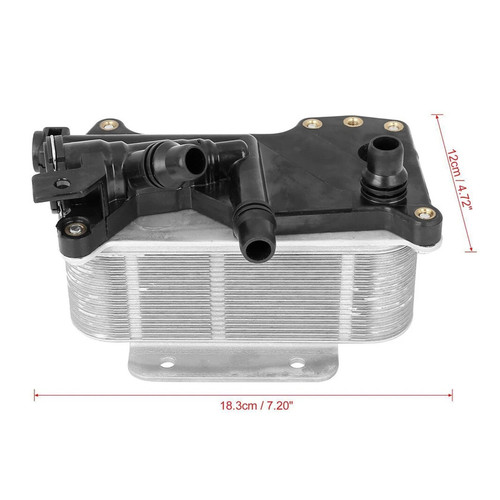 2012-2016 BMW F10 Series 528i L4 2.0L Transmission Oil Cooler with Thermostat 17217638582 Generic