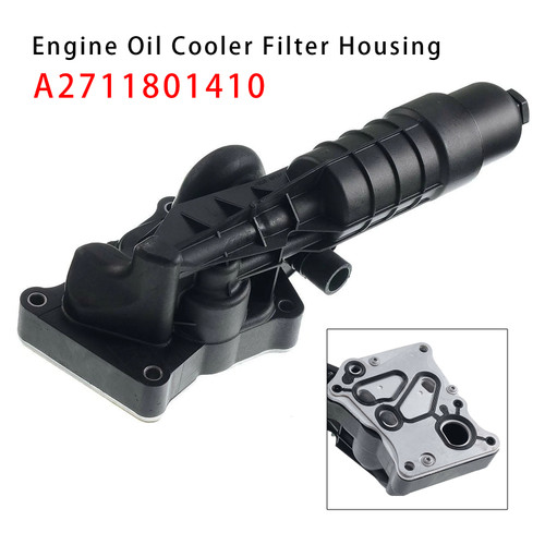 2012-2015 Mercedes-Ben W204 C250 R172 SLK250 1.8L Engine Oil Cooler Filter Housing M271 A2711801410 Generic