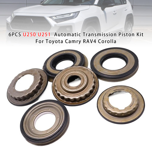 Toyota Camry RAV4 Corolla 6PCS Automatic Transmission Piston Kit U250 U251 Generic