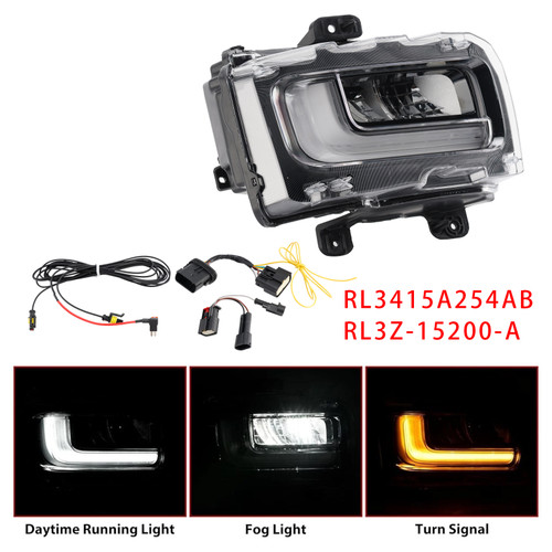 2024-2025 Ford F150 Right LED Front Fog Light Lamp RL3415A254AB RL3Z-15200-A Generic