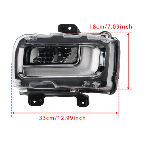 2024-2025 Ford F150 Pair LED Front Fog Light Lamp RL3415A254AB RL3415A254AC Generic