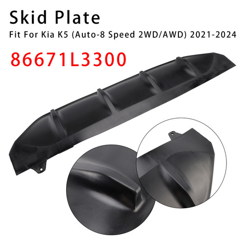 2021-2024 Kia K5 Auto-8 Speed 2WD/AWD New Rear Lower Bumper Skid Plate Shield 86671L3300 Generic