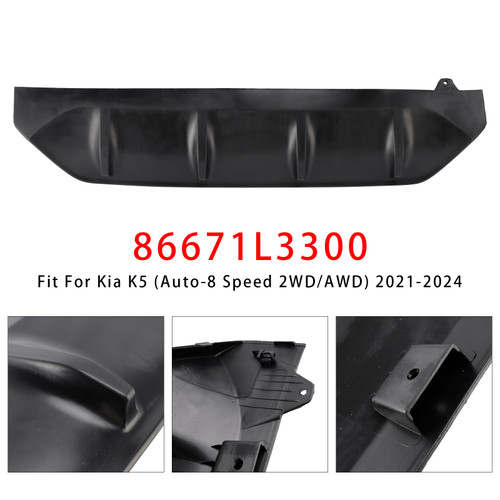 2021-2024 Kia K5 Auto-8 Speed 2WD/AWD New Rear Lower Bumper Skid Plate Shield 86671L3300 Generic