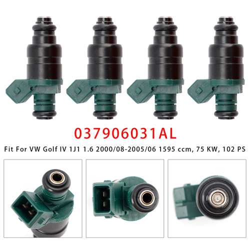 2000-2003 Audi A3 8L1 1.6 4Pcs Fuel Injector 037906031AL 037906031AA Generic