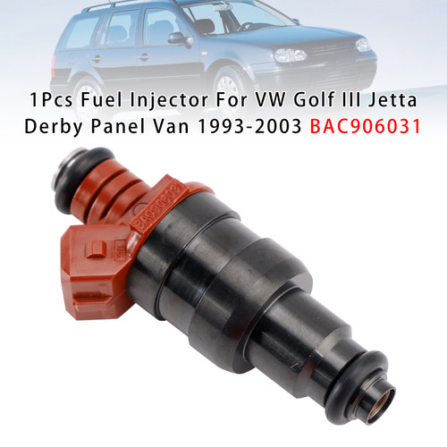 1993-2005 Volkswagen Combi Derby Jetta Panel Van L4 1.8L 1Pcs Fuel Injector BAC906031 Generic