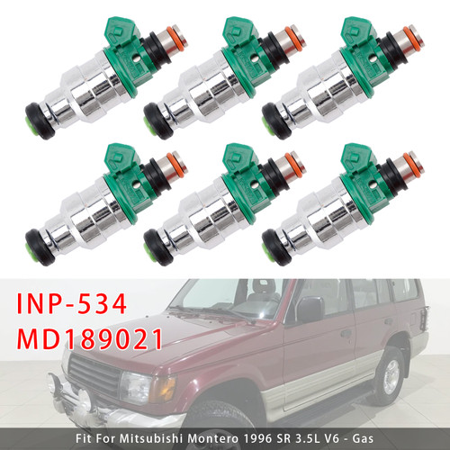 1995-1997 Mitsubishi PAJERO GLX GLS NJ NK V45 6Pcs Fuel Injector MD189021 Generic