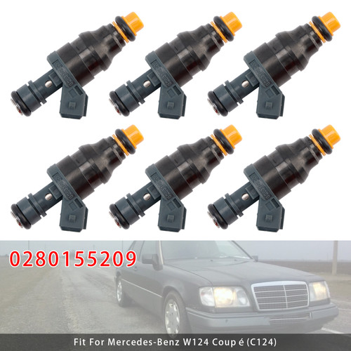 6Pcs Fuel Injector For Mercedes-Benz 300E/SE/TE/CE E320 C280 C36 0280155209