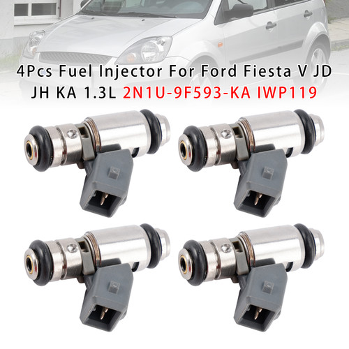 2002-2008 Ford KA RB 1.3L 1.3L 4Pcs Fuel Injector 2N1U-9F593-KA IWP119 Generic