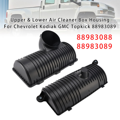 2003-2009 Chevrolet C4500 C5500 Kodiak Upper & Lower Air Cleaner Box Housing 88983089 Generic