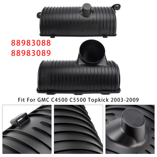 2003-2009 Chevrolet C4500 C5500 Kodiak Upper & Lower Air Cleaner Box Housing 88983089 Generic