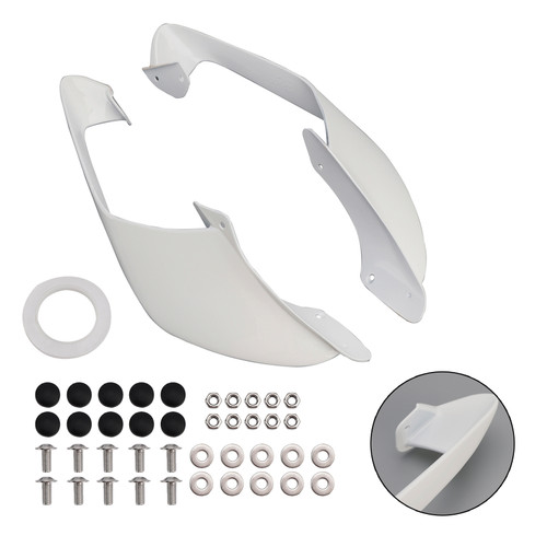 2021-2024 Yamaha YZF R1 R1M Front Side Winglets White Generic