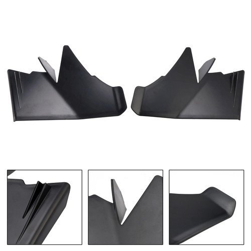 2024 Aprilia RS457 Air Deflector Spoiler Winglets Fairing Black Generic