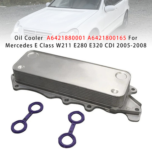 2005-2013 Mercedes E Class W211 E280 E320 CDI Oil Cooler A6421880001 A6421800165