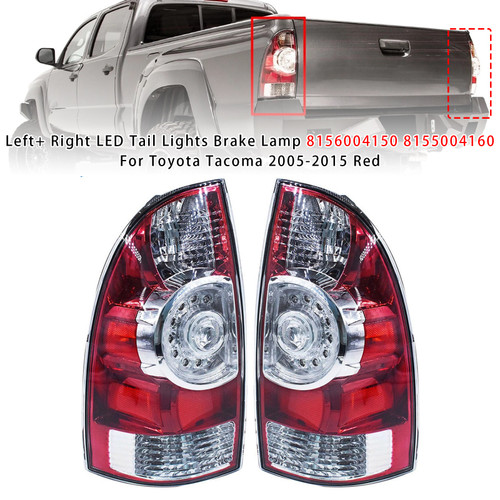 2005-2015 Toyota Tacoma Left+ Right LED Tail Lights Brake Lamp 8156004150 8155004160 Red Generic