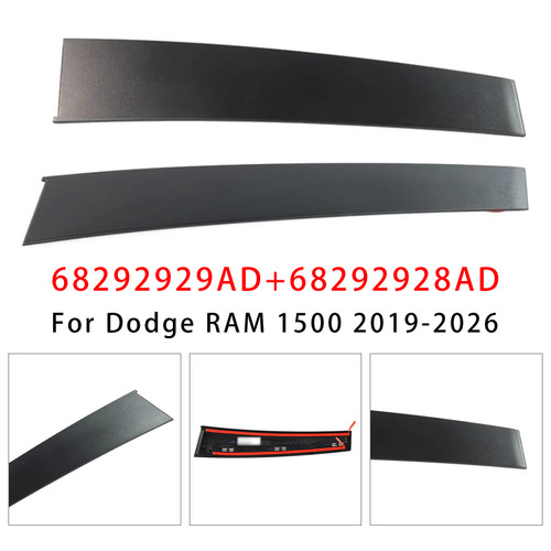 2019-2026 Dodge RAM 1500 B Pillar Modling Trim Front Left+Right 68292929AD+68292928AD Generic