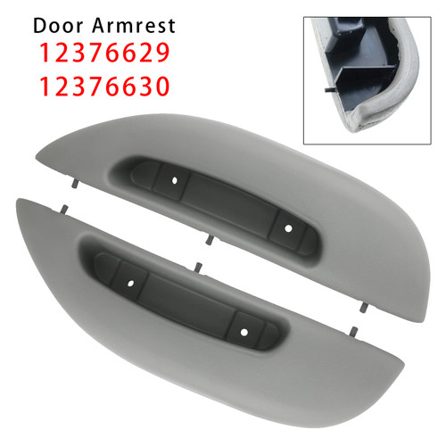 1996-2002 Chevrolet Express 1500 2500 3500 2PCS Door Armrest Pull Handle Cover Grey Generic