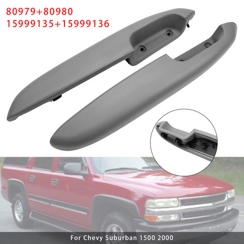 1995-2000 GMCC/K2500 Pickup 2PCS Front Door Arm Rests 80979 80980 Generic