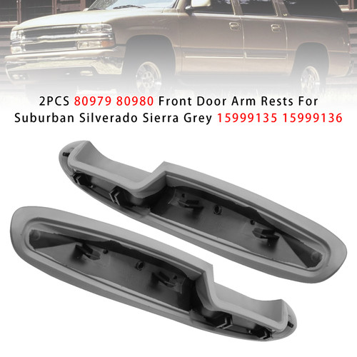 1995-2000 GMCK3500 2PCS Front Door Arm Rests 80979 80980 Generic
