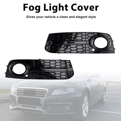 2009-2012 Audi A4 B8 Fog Light Cover Standard Version Black Generic