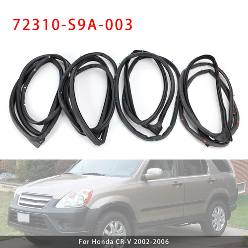 2002-2006 Honda CR-V 4PCS Weatherstrip Seal Gasket 72310-S9A-003 Generic
