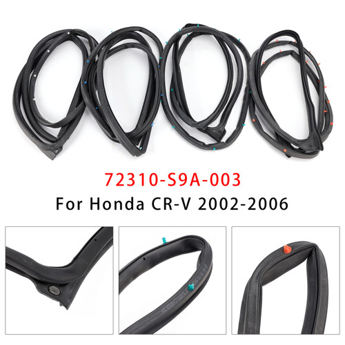 2002-2006 Honda CR-V 4PCS Weatherstrip Seal Gasket 72310-S9A-003 Generic