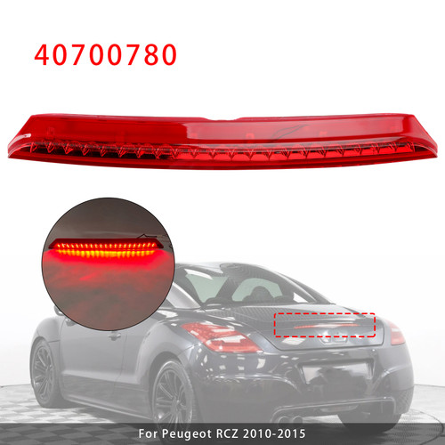 2010-2015 Peugeot RCZ Rear Third Brake Light Lamp 40700780 Red Generic