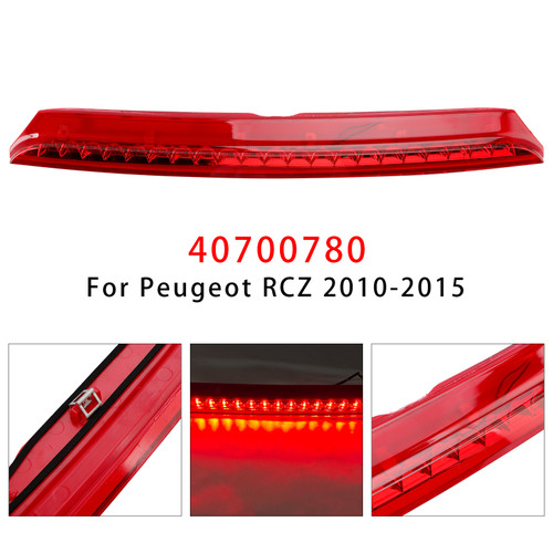 2010-2015 Peugeot RCZ Rear Third Brake Light Lamp 40700780 Red Generic