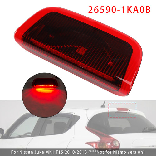 2010-2018 Nissan Juke MK1 F15 Rear Third Brake Light Lamp 26590-1KA0B Red Generic